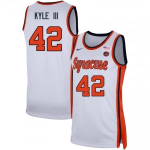 William Kyle III Syracuse College Basketball Men's #42 2025-26 Jersey - White 717712-935