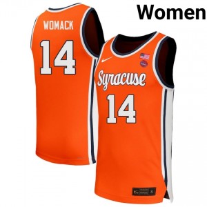 Aaron Womack Cuse Womens High School College Basketball #14 Jerseys - Orange 808073-536