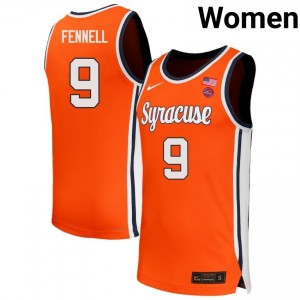 Luke Fennell Cuse Orange Womens #9 Replica College Basketball Jerseys - Orange 323161-476