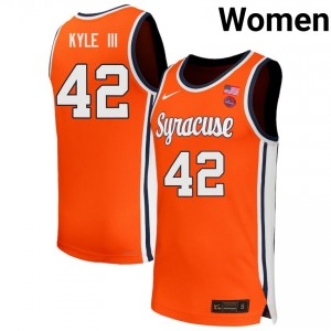 William Kyle III Syracuse University College Basketball Women's #42 2025-26 Jersey - Orange 269475-466
