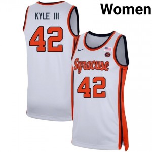 William Kyle III Cuse College Basketball Womens Limited #42 Jerseys - White 878550-176