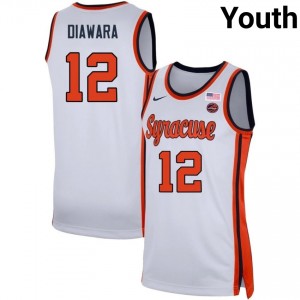 Tiefing Diawara Syracuse University College Basketball Youth Limited #12 Jerseys - White 742161-179
